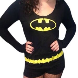 Undergirl Batman PJ’s Shorts Romper One-Piece DC Comics